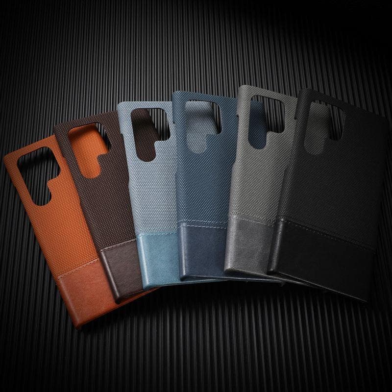Coque Premium Bi-Matière Tissu & Aspect Daim pour Samsung — Samsung | SILVIO STORE